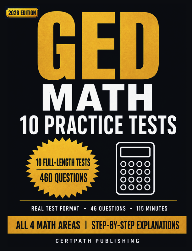GED Math: 10 Practice Tests