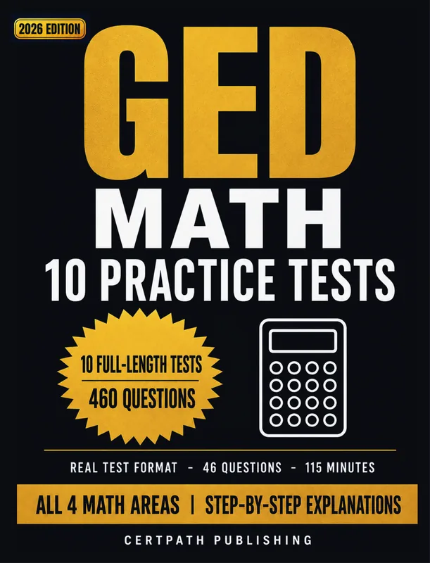 GED Math: 10 Practice Tests