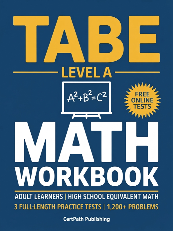 TABE 11 & 12 Math Workbook Level A