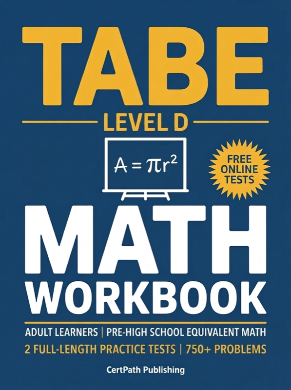 TABE 11 & 12 Math Workbook Level D