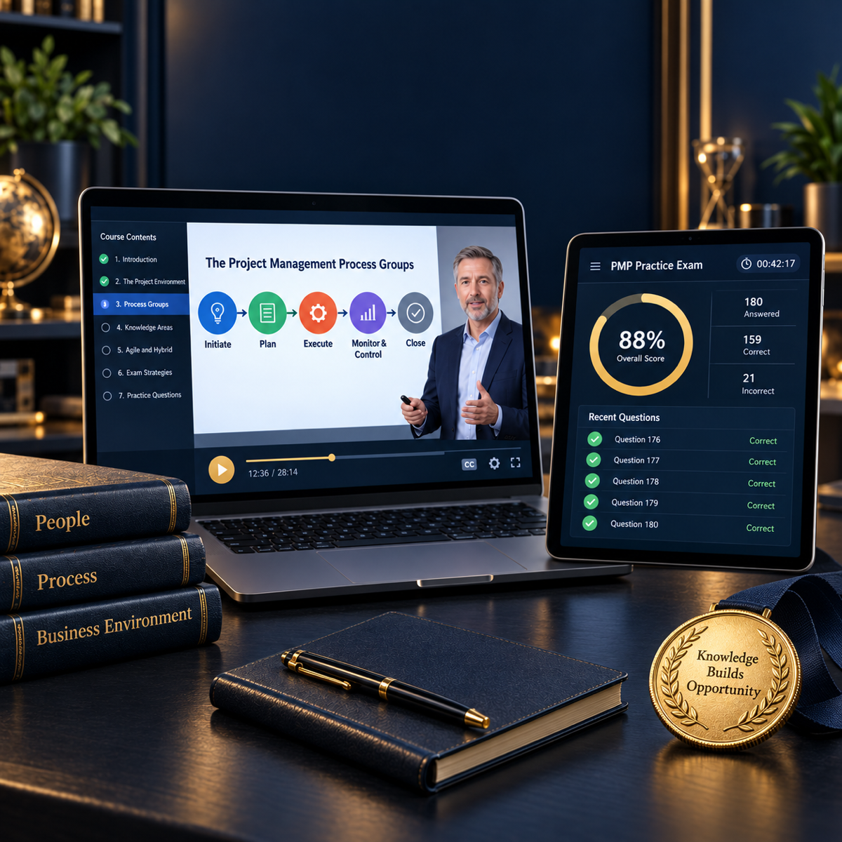CertPath PMP Complete System — course, practice exams and cheat sheets